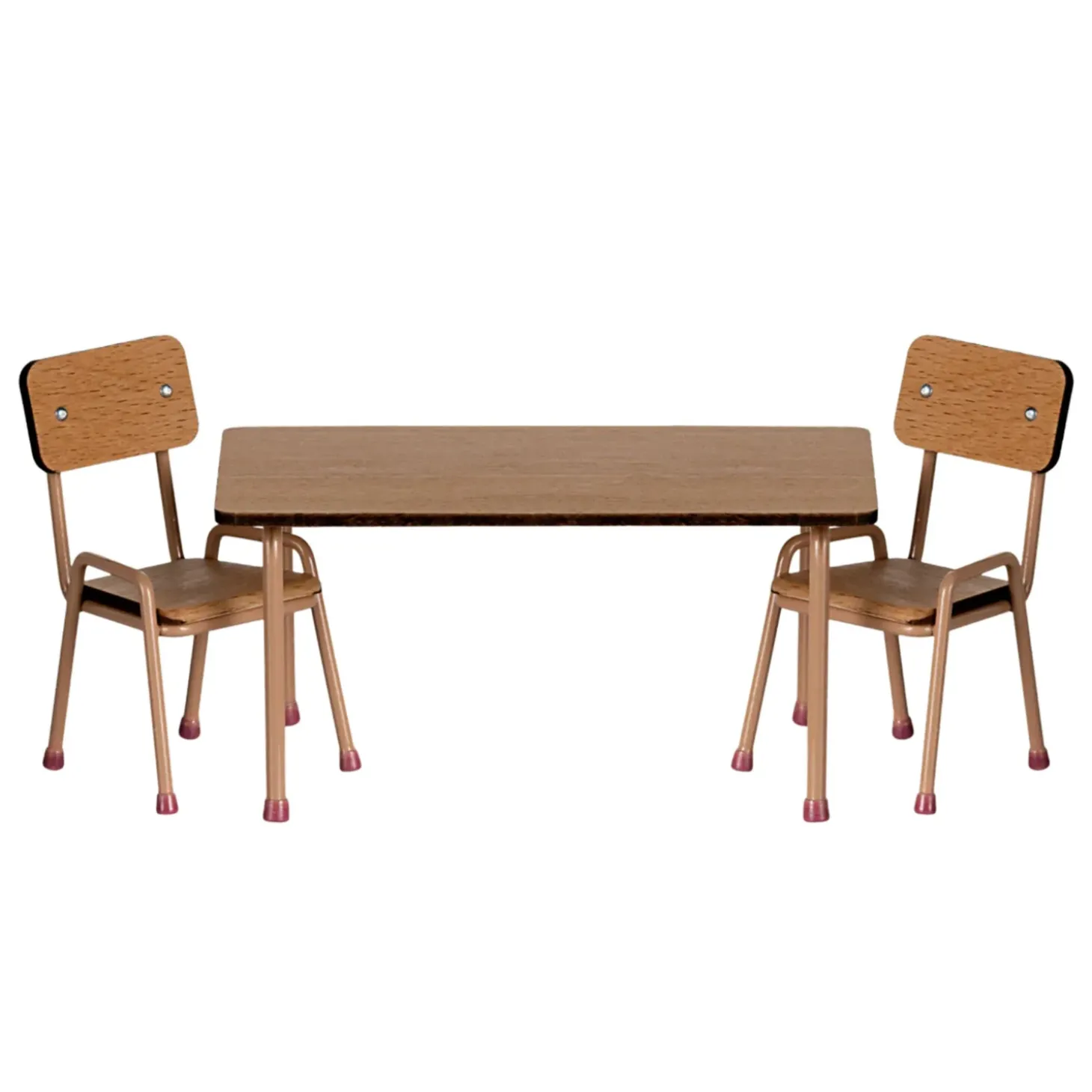 Maileg Wooden Table and Chair Set - Dark Powder (Mouse)
