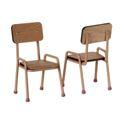Maileg Wooden Table and Chair Set - Dark Powder (Mouse)