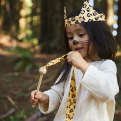 Mini Cheetah Silk & Wood Streamer