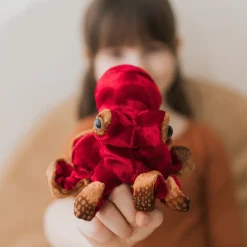Mini Red Octopus Finger Puppet