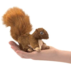Mini Red Squirrel Finger Puppet