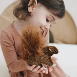 Mini Red Squirrel Finger Puppet
