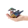 Mini Wood Duck Finger Puppet