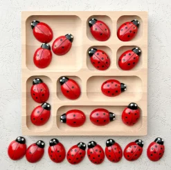 Natural Wood Tinker Tray (9 Section)