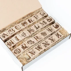 Nature Collection Alphabet Blocks (Set of 26) - Handmade in Canada