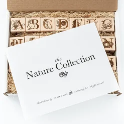 Nature Collection Alphabet Blocks (Set of 15) - Handmade in Canada