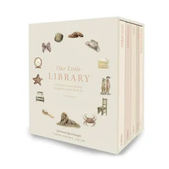 Our Little Library Vol. 2: A Foundational Language Vocabulary Board Book Set for Babies, Including Ocean Animals, Safari Animals, Food and Drink, Clothes, and Around the House