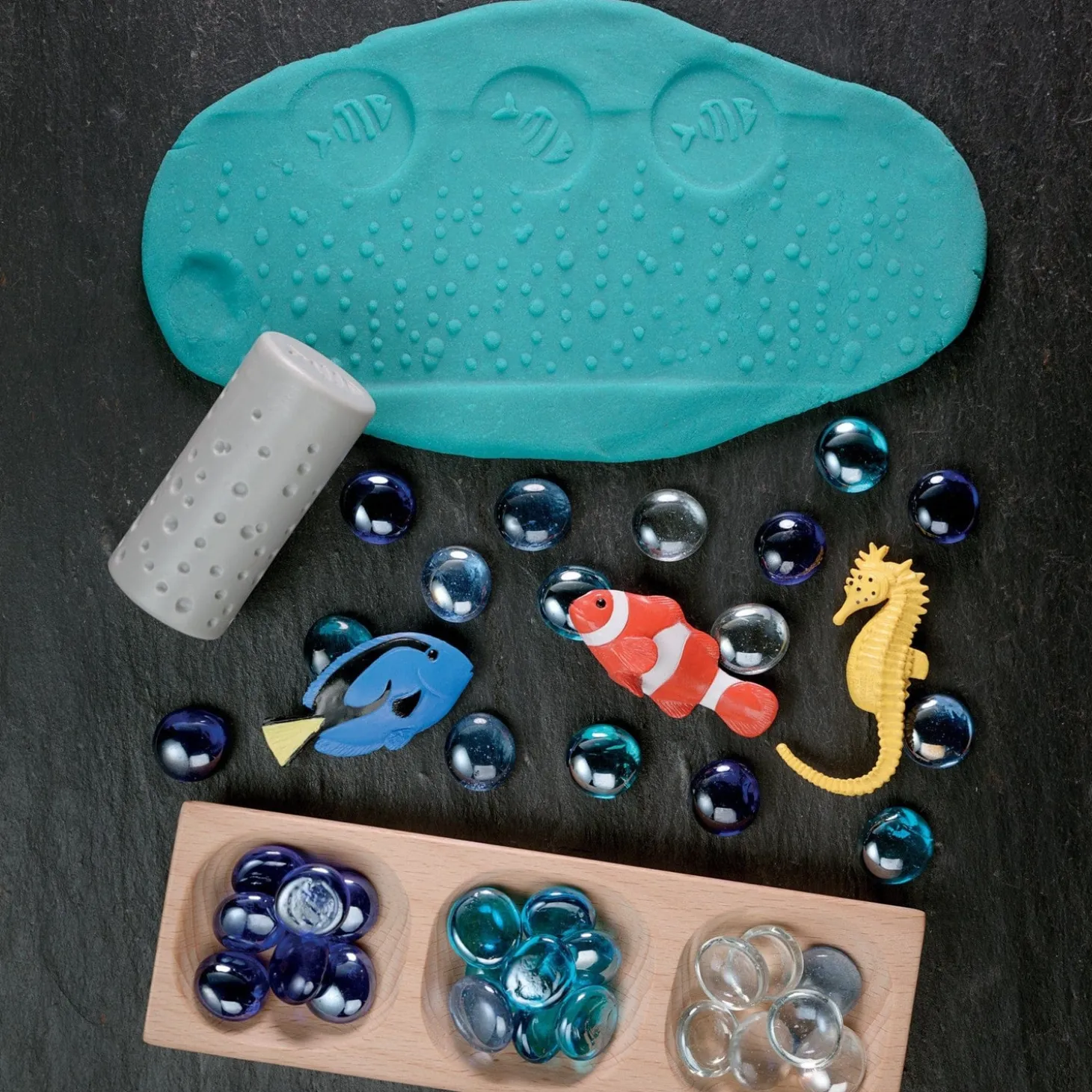 Play Dough Rollers & Stamp Set (Ocean Life)