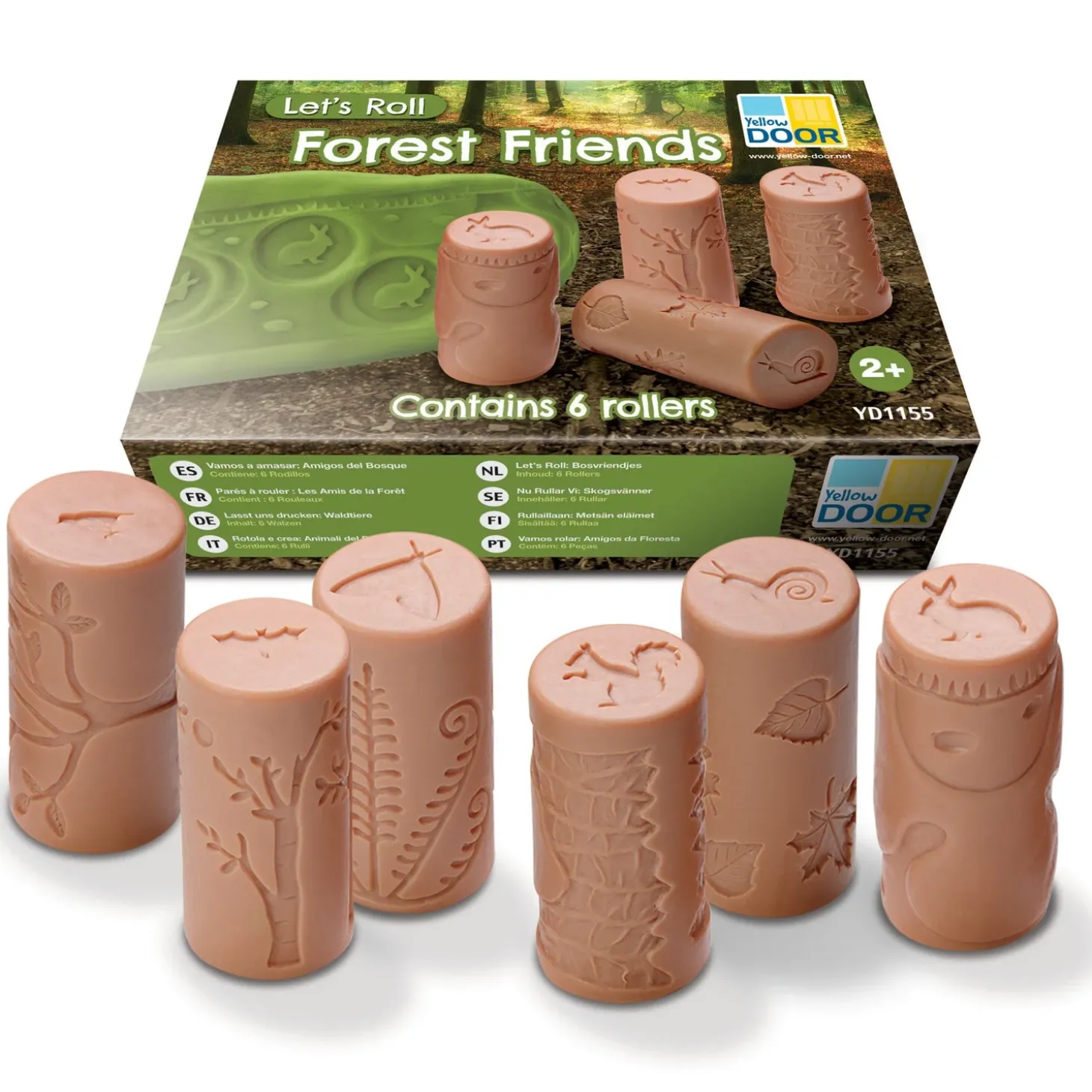 Play Dough Rollers & Stamp Set (Forest Friends)