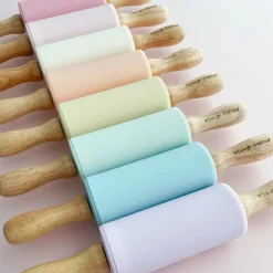 Premium Silicone Rolling Pin (Made in Canada) - Vanilla Cream