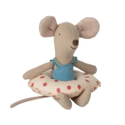 PRE-ORDER Maileg Beach Mouse with Float - Red Dot (Little Sister)