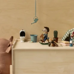 PRE-ORDER Maileg Cowboy Mouse on Rocking Horse (Little Brother) (ARRIVING MID-MAY)