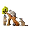 Raccoon Family and Tree Set | Wooden Toy