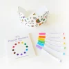 Rainbow Sky Coloring Crown and Markers Set