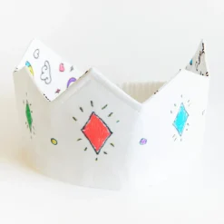 Rainbow Sky Coloring Crown and Markers Set