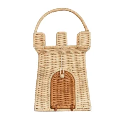 Rattan Castle Bag