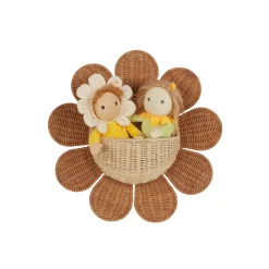 Rattan Daisy Wall Basket