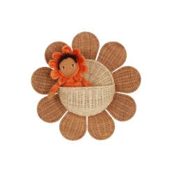 Rattan Daisy Wall Basket