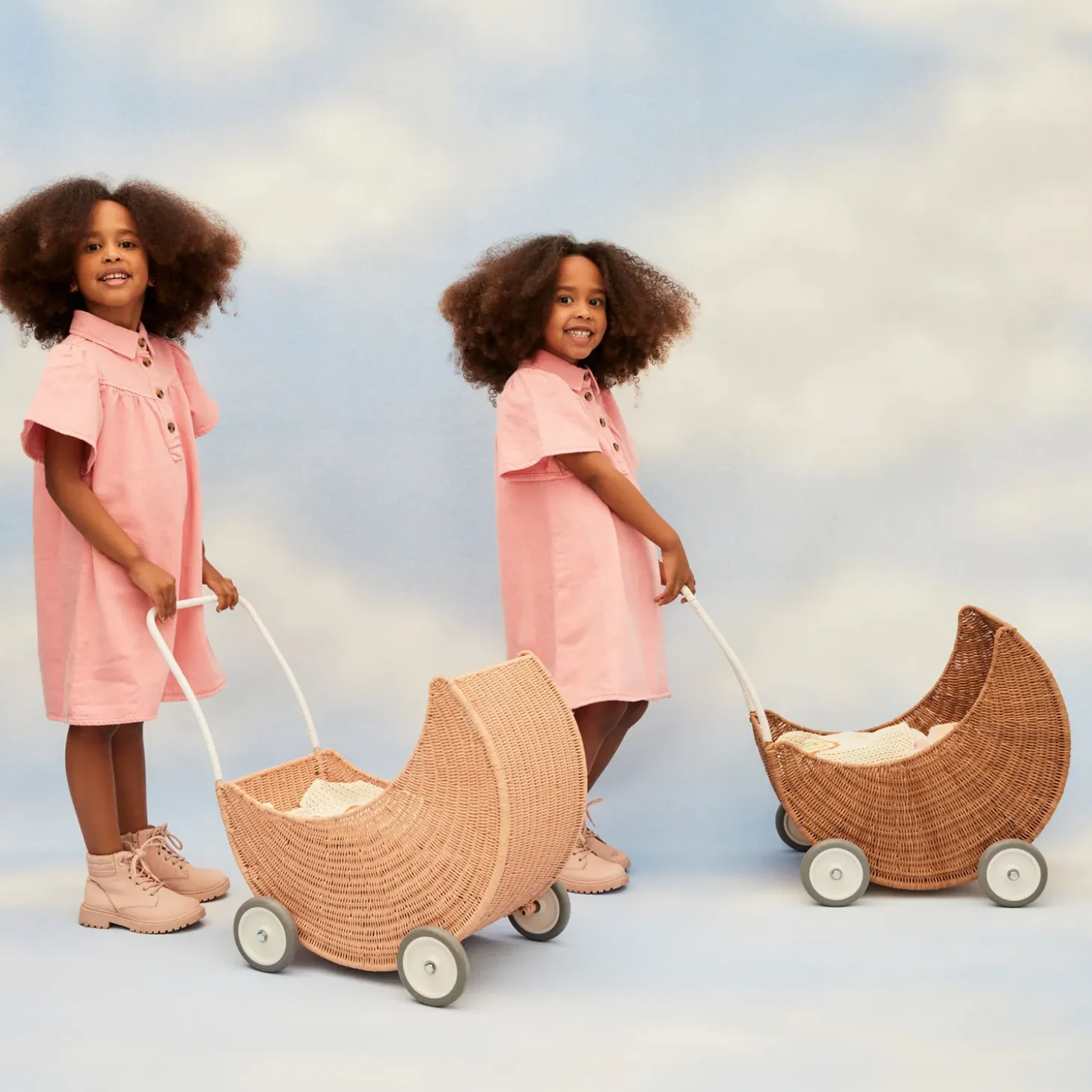 Rattan Moon Strolley (Natural)