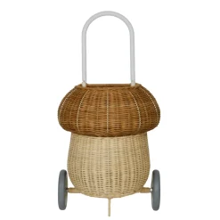 Rattan Mushroom Luggy (Natural) by Olli Ella