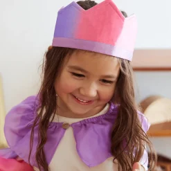 Reversible Silk Crown (Pink & Purple)