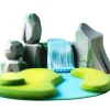 River Plate, Waterfall and Mossy Rocks Set | Wooden Toy