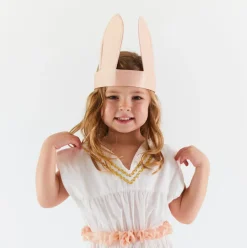 Silk Bunny Ears and Tail Dress Up Set (Natural)