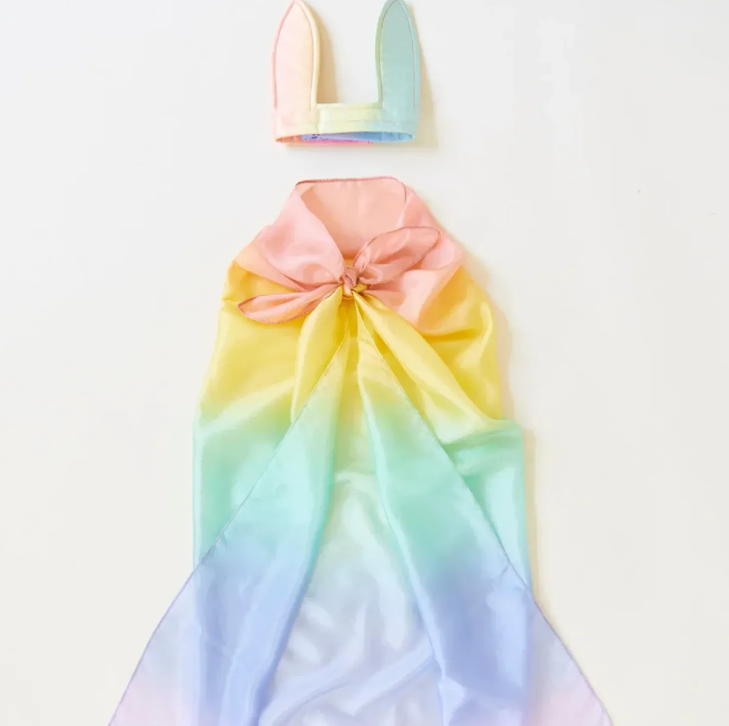 Silk Bunny Ears (Soft Rainbow)