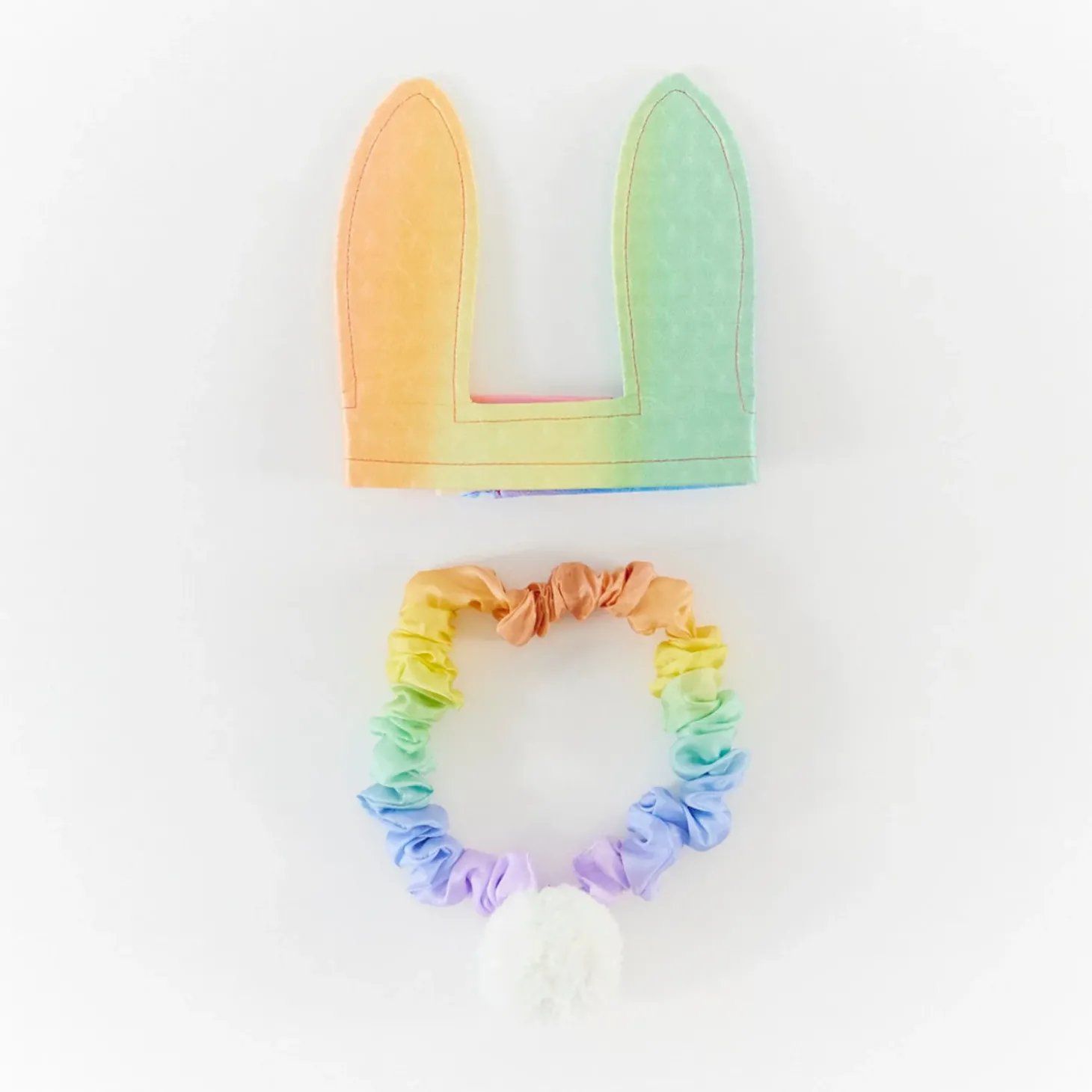 Silk Bunny Tail (Soft Rainbow)