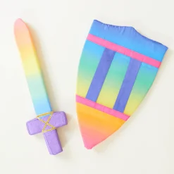 Silk Covered Toy Shield (Rainbow)