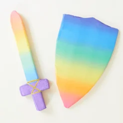 Silk Covered Toy Shield (Rainbow)