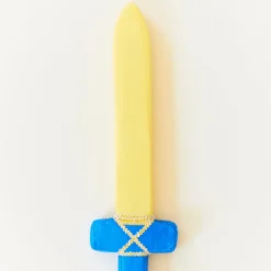 Silk Covered Toy Sword (Blue & Yellow)