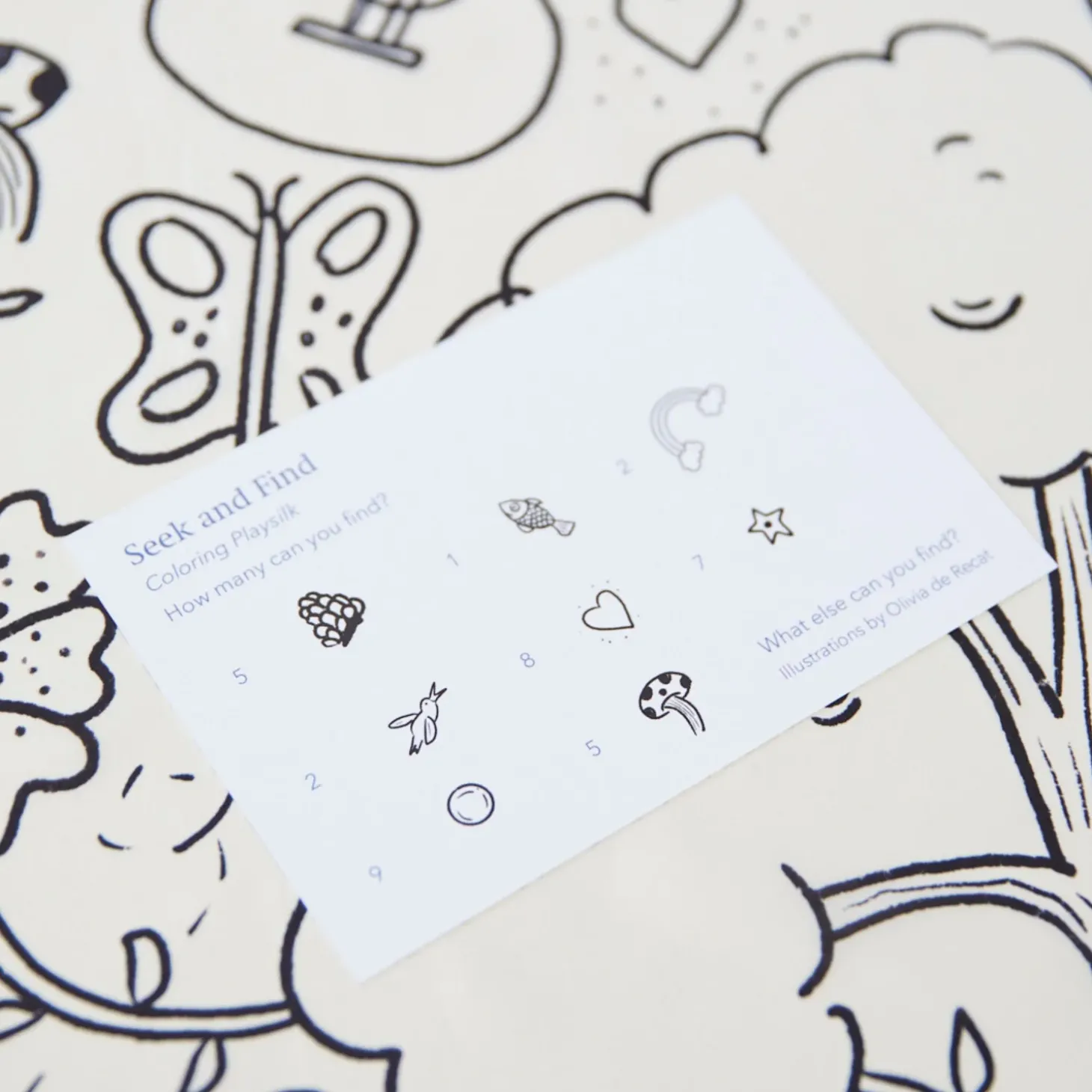 Silk Doodle Colouring Seek & Find Playsilk and Markers Set