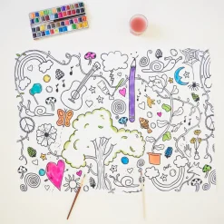 Silk Doodle Colouring Seek & Find Playsilk and Markers Set