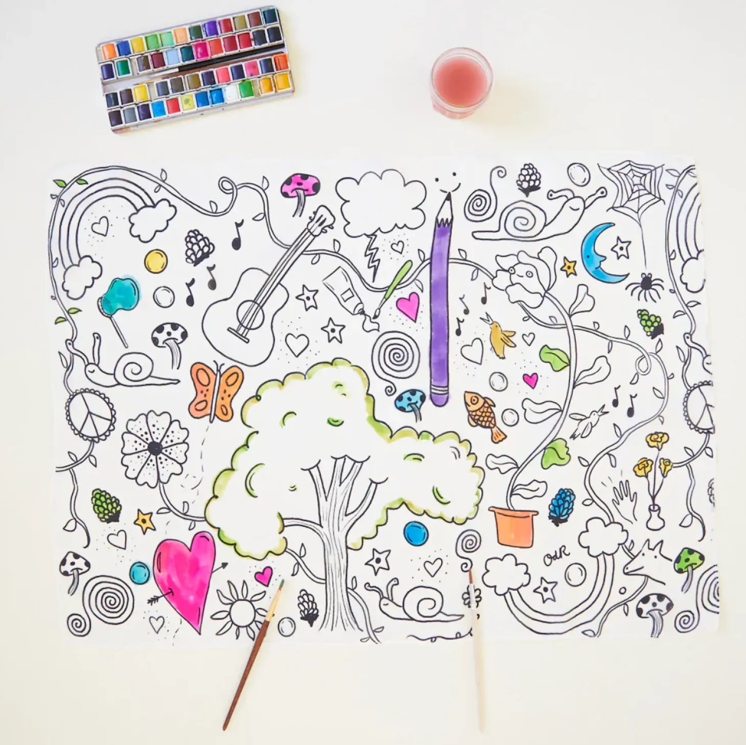 Silk Doodle Colouring Seek & Find Playsilk and Markers Set