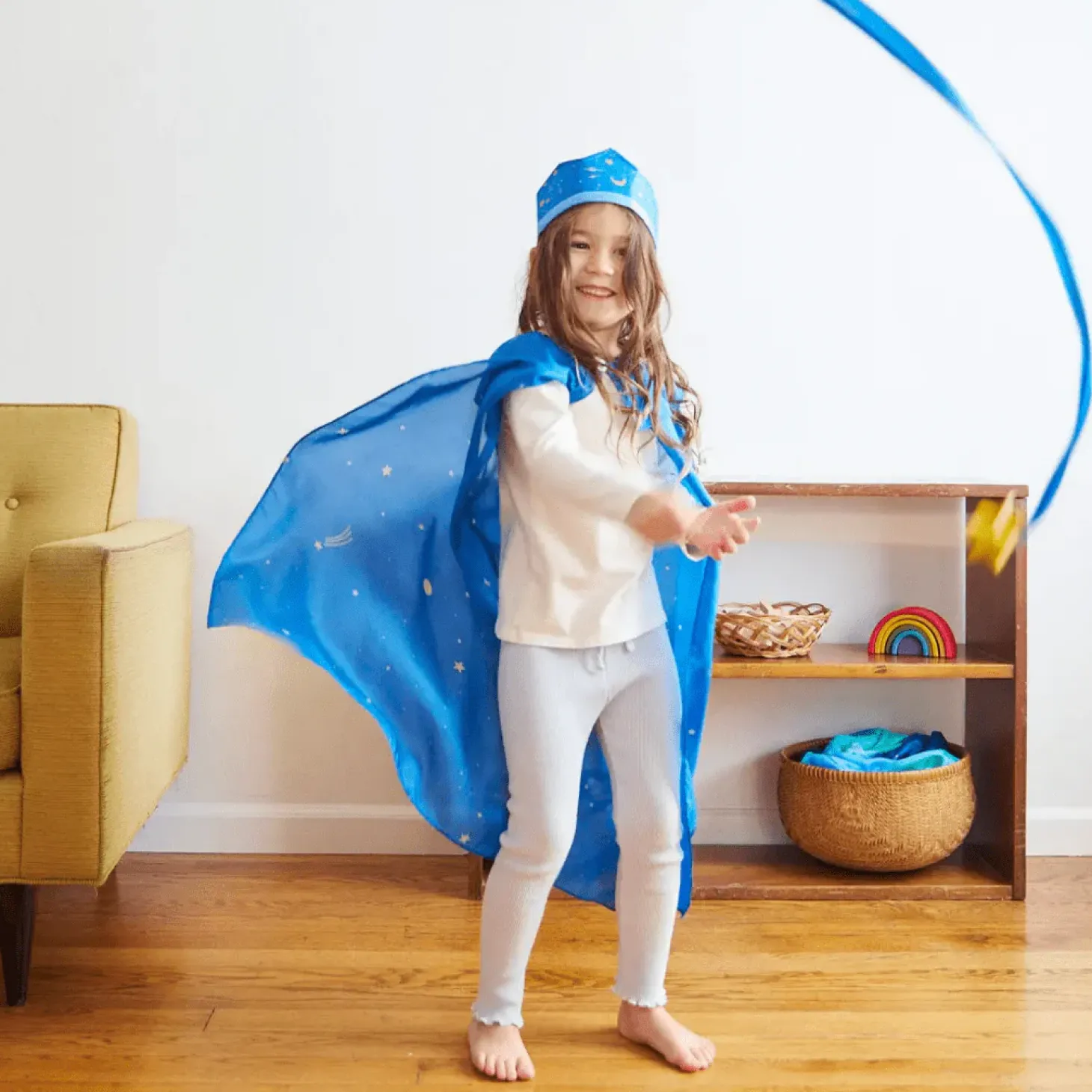 Silk Play Cape (Starry Night)