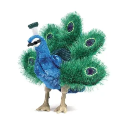 Small Peacock Hand Puppet