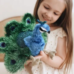 Small Peacock Hand Puppet