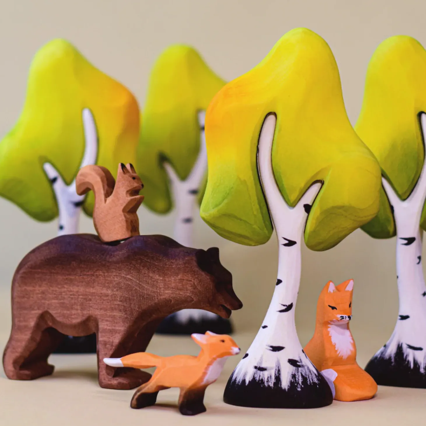 Small Wooden Birch Tree