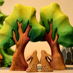 Small Wooden Green Oak Tree