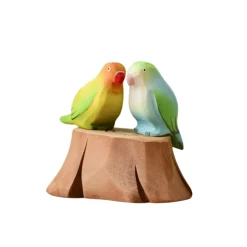Tree Stump and Lovebirds Set | Wooden Toy