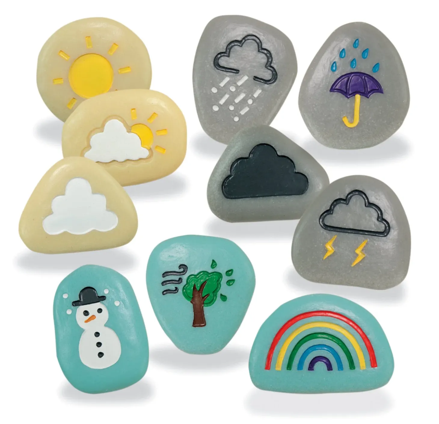 Weather Play Stones (Set of 10)