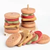 Wooden Hamburger Stacking Toy