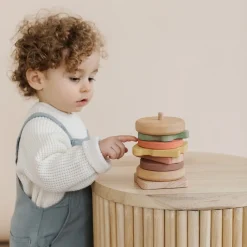 Wooden Hamburger Stacking Toy