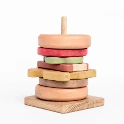 Wooden Hamburger Stacking Toy