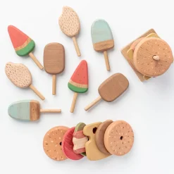 Wooden Hamburger Stacking Toy