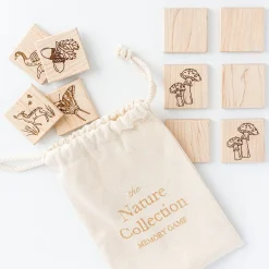 Wooden Nature-Themed Matching Memory Game (24 Tiles) - Handmade in Canada