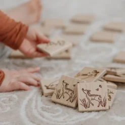 Wooden Nature-Themed Matching Memory Game (24 Tiles) - Handmade in Canada