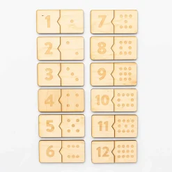 Wooden Numbers Puzzle & Matching Game