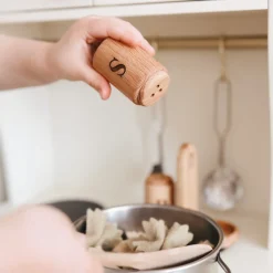 Wooden Pretend Play Salt & Pepper Shaker Set